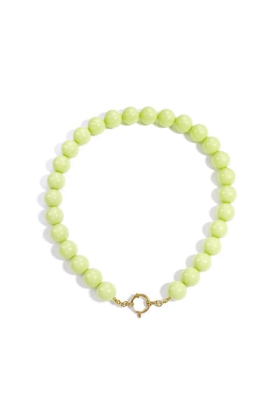 Bijoutheek Collier Statement Kralen 15mm Peak Green