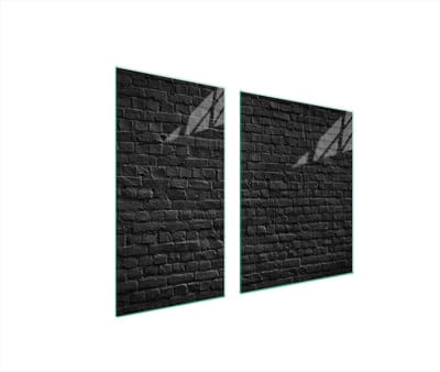 TMK ArtDeko - Beschermingsplaat Glas - 90x52 cm - Gehard Glas - Cegła