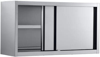 Professionele Wandkast met Schuifdeuren | 140cm breed | Combisteel | 7452.0058 | Horeca