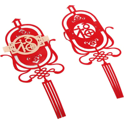 Décoration suspendue traditionnelle du Nouvel An chinois, bannière pendentif pour la Fête du Printemps pour la décoration de la maison