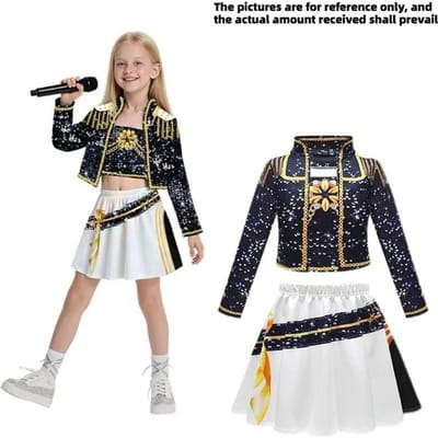 Kinder Cosplay Kostuums Meisjes Zoeyy Miraa Rumini Fantasy Rolspel Outfits Halloween Carnavalsfeest Pakken 120cm black