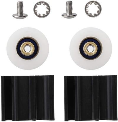 Halls Kassen Deurwiel - Vervangingsset voor 22mm Deurwielen, Antislip, Lichtgewicht en Duurzaam