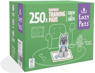 Easypets Bamboo Puppy Training Pads - 250 stuks - Zindelijkheidstraining - Hondentoilet - Groen - 58 x 58 cm