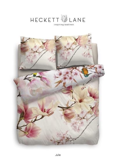 Heckett & Lane Julie Dekbedovertrek - Litsjumeaux XL - 260x200/220 cm - Roze
