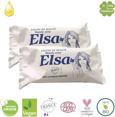 Elsa 2x 100g toiletzeep Savon de Beauty | Glycerine zeep met plantaardige oliën