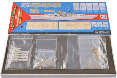 Trumpeter Modelbouwpakket Schepen - 66601 Bismarck 1941 Ship - Detail Up Set for 05358 Accessoires set - 1:350 - Modelbouw