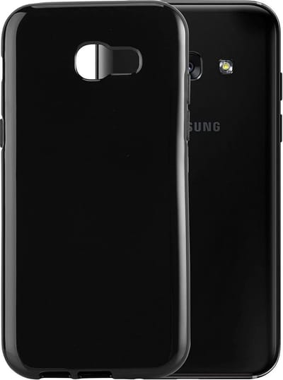 Soft Backcover Hoesje Geschikt voor: Samsung Galaxy A3 2017 - Silicone - Zwart