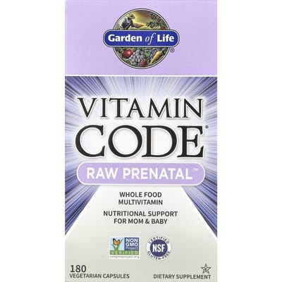 The Vitamin Code Prenatal (180 Capsules) - Garden Of Life
