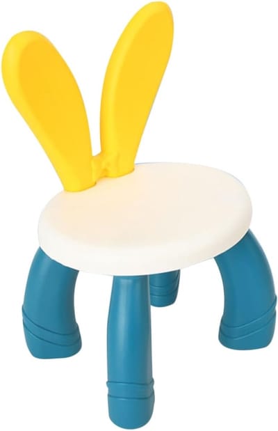 Jojoy - Kinderstoel Plastic - Met Konijnenoren - Peuterstoel - Voor Binnen & Buiten - Lichtgewicht & Stevig - KIDCHAIR