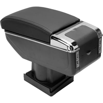Zwarte Armsteun Midden Opbergdoos Past voor Skoda Octavia A5 Auto Interieur Accessoire gray