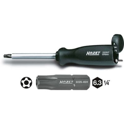 Hazet 2225-40H 2225 TX-bit Aandrijving: 1/4 (6,3 mm) Uitvoering: TX 40 H 25 mm