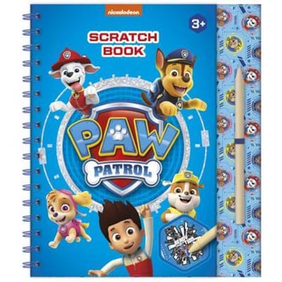 PAW Patrol Totum vakantie doeboek luxe kraskaarten- en kleurboek / creatief speelgoed jongens en meisjes junior scratch art - A5 harde kaft