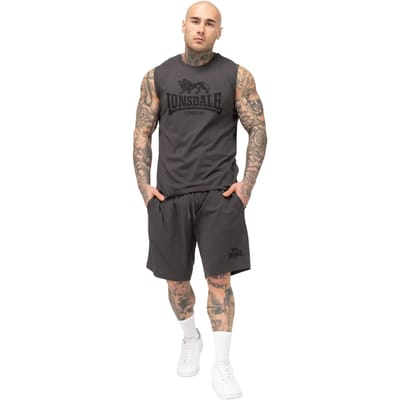 Lonsdale T-Shirt Allanton 117434 Anthracite/Black-L
