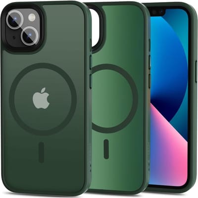 Tech-Protect MagMat MagSafe Case for iPhone 13 - Matte Green