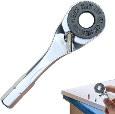 Mini Ratelsleutel - Precisie Schroevendraaier - Klusjes & Reparatie - Comfortabele Anti-slip Grip - 6.35 cm - Meerkleurig