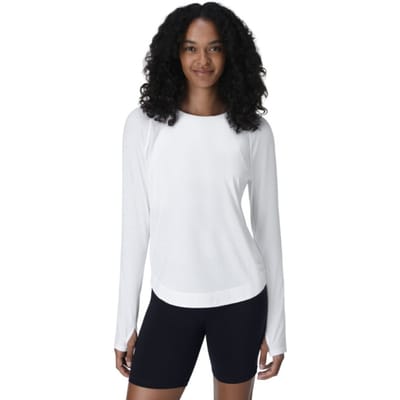 Sweaty Betty Breathe Easy Mesh Long Sleeve Top WIT - Maat S
