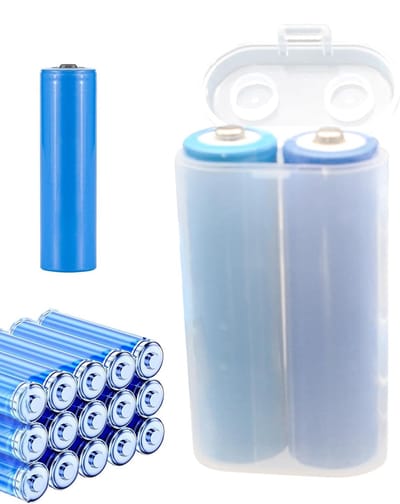 Batterij Opbergdoos - Batterijhouder Transparant - Batterijen Organiseren - Stof- en Vochtbescherming - Voor AA/AAA batterijen - Transparant