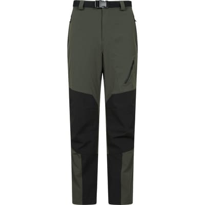 Mountain Warehouse Heren Forest Fleece gevoerde normale winterbroek (Groen)