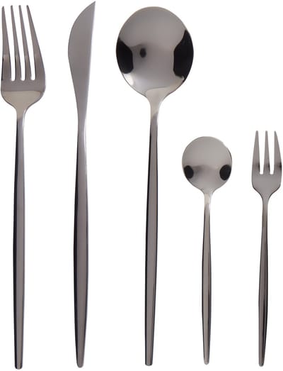 RIGATONI - Bestekset - Zwart - Roestvrij staal