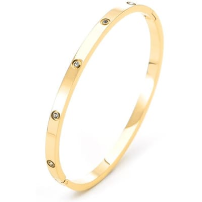 4MM Diamantgesp Armband, Lichte Luxe High-end Sieraden goud