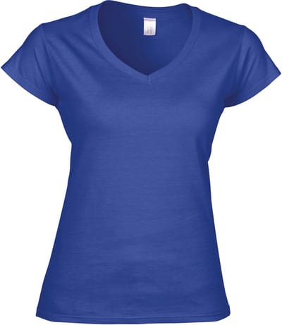Gildan Softstyle® Fitted Ladies' V-neck T-shirt GI64V00L - Royal Blue - L