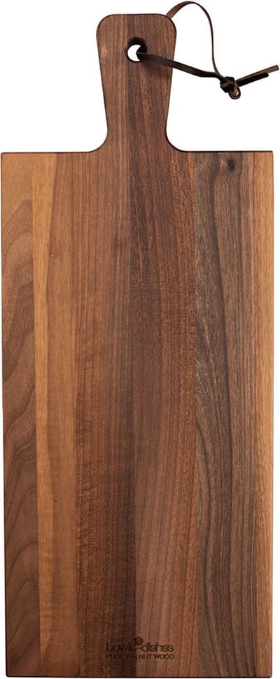 Bowls and Dishes Pure Walnut Wood | Duurzaam | Borrelplank | Tapasplank | Serveerplank 49 x 20 x 2 cm | walnoot hout | BBQ cadeautip!