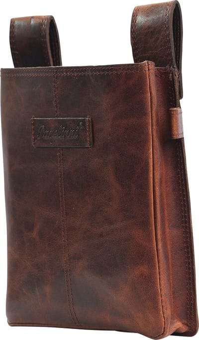 Pavelinni | Gladiator | iPad Mini Houder | Lederen Holster voor Kelners | Buffelleder | Bruin | DC07132ABR