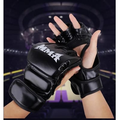 Professionele bokshandschoenen met halfvingerig leren kussen voor volwassenen Sanda Boxing UFC Training Sandbag Knuckles