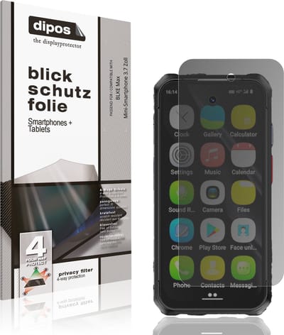 dipos – Matte Privacy Screenprotector geschikt voor BLKE Max Mini-Smartphone 3.7 Zoll | Anti-Spy Beschermfolie