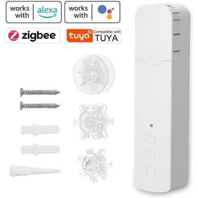 Tuya ZigBee M515EGZT Intelligente Kettinggordijnmotor Intelligent Thuis Huishoudelijk Leven Hotel EU Plug wit
