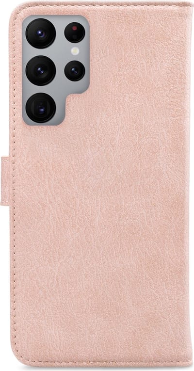 My Style Telefoonhoesje geschikt voor Samsung Galaxy S22 Ultra Hoesje | My Style Flex Wallet Bookcase Portemonnee | Pasjeshouder voor 3 Pasjes | Telefoonhoesje voor Pinpas / OV Kaart / Rijbewijs - Roze