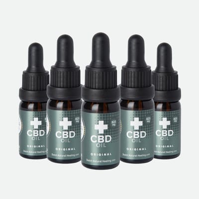 Dutch Natural Healing - CBD olie 10ml - 8% - 825mg naturel smaak - 5-pack