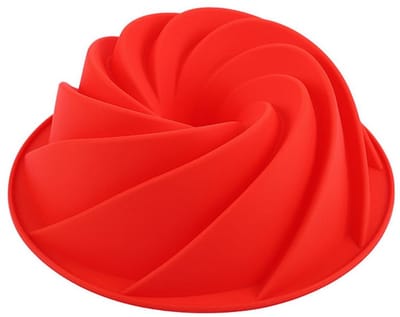 LISM-Siliconen bakvorm, taartvorm, 23 cm (spiraalvormige taartvorm)
