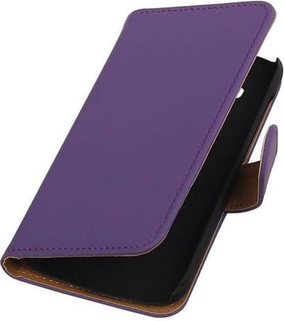 Bookstyle Wallet Case Hoesje Geschikt voor Huawei Ascend Y540 Paars
