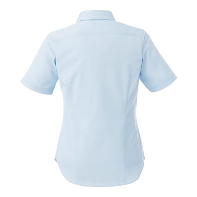 Premier Dames/Dames Handtekening Oxford Short Sleeve Work Shirt (Lichtblauw)