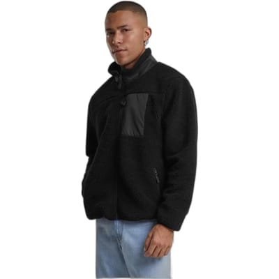 Urban Classics Teddy-jack met opstaande kraag Tussenseizoensjas zwart S