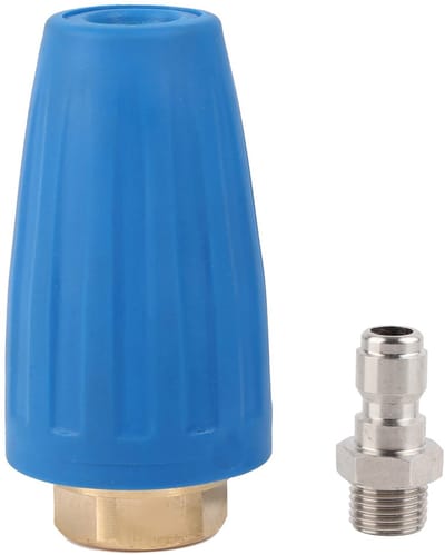 Allecto - High Pressure Turbo Nozzle - Rotating & Swivel - Efficiënt reinigen - 1/4 Inch - Turbo spuitmond - Geschikt voor hogedrukreiniger - Model...