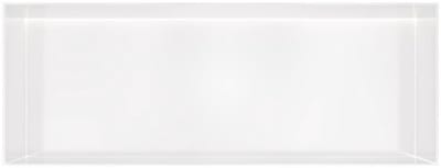 Hotbath &More BOX080FL inbouwnis 30x80x10cm zonder frame met verlichting mat wit