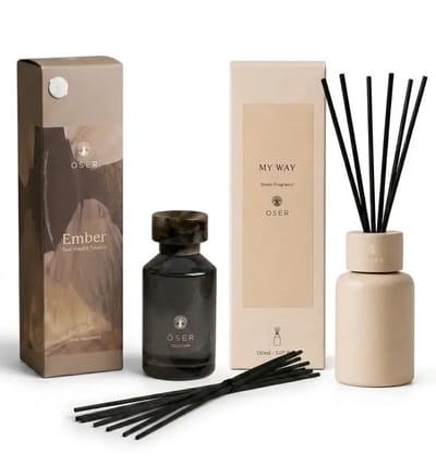 ÓSER Geurstokjes - Reed Diffuser - Geurstokjes Rituals - Interieurparfum - Huisparfum - Huisgeur Geurstokjes - Heerlijke Geurverspreider - Set van 2