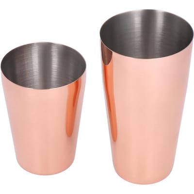 Boston Shaker Roestvrij Staal Cocktail Wijn Drank Shaker Mixer Shaking Tins Barman GereedschapRoos gray