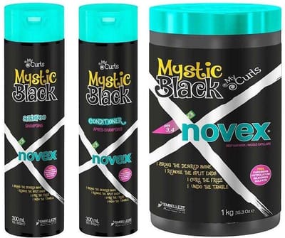 "NOVEX - MY CURLS MYSTIC BLACK SHAMPOO + CONDITIONER 300 ML + HAIR MASK 400ml