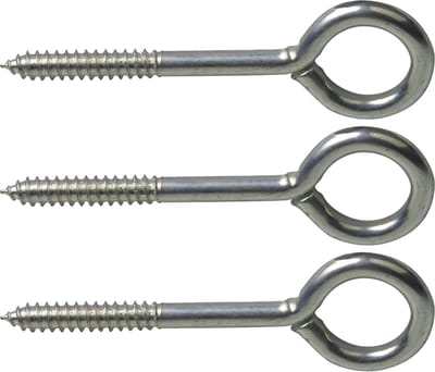 AMIG Schroefogen - 75x - staal - 30 mm - zilver - DHZ ijzerwaren - bevestigingsmaterialen - A merk