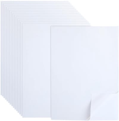 Dailygoods- Stickerpapier 50 Vellen - Afdrukbaar - Zelfklevend - Parelmoer - 29,8 x 21,1 cm - Geschikt voor Laser/Inkjetprinter - Etiketten