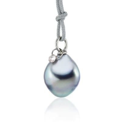 Luna-Pearls - 204.1428 - Hanger - 925/-Zilver met Zoetwater gekweekte parel