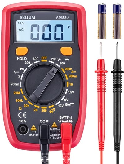 Digitale Multimeter - Professionele Voltmeter voor AC/DC Spanning, Weerstand en Continuïteitstester