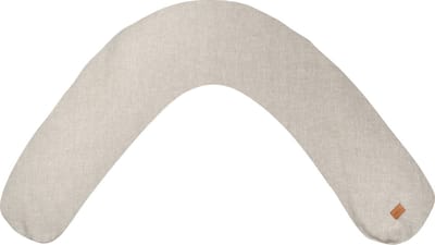 Béaba Big Flopsy™ Linnen Naturel - Zwangerschapskussen - Zijslaapkussen volwassenen - Voedingskussen - Beige - 170cm