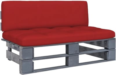 Middenbank Hout - Palletbank Tuin - Buiten Zitten - Geïmpregneerd Grenenhout - 110 x 65 x 55 cm - Grijs