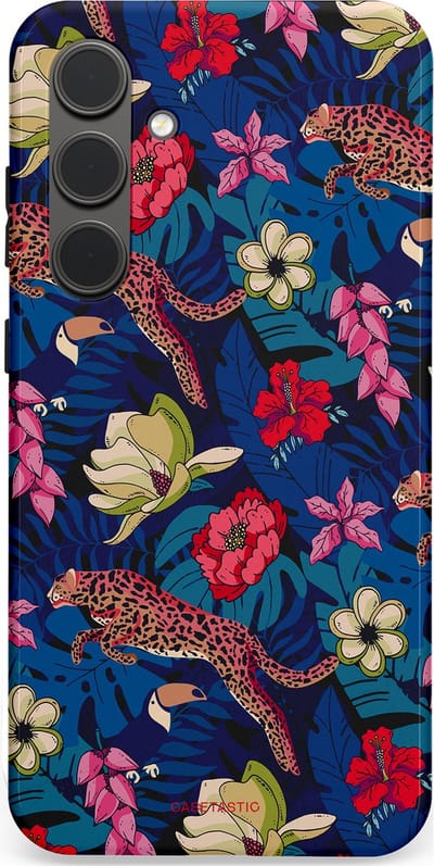 Casetastic Hoesje Geschikt voor Samsung S24 Plus - Stijlvolle Beschermende Duo-layer Case - Jungle parade