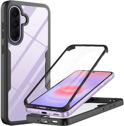 Hoesje geschikt voor Samsung Galaxy A37/A36/A56 - Techsuit ColorVerse 360 Case met Screenprotector - Zwart