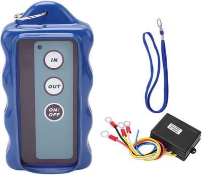 Allecto - Draadloze Winch Remote Control Set - 12V/24V - 75ft Bereik - Geschikt voor Truck en ATV - Handige bediening - Betrouwbare oplossing voor ...